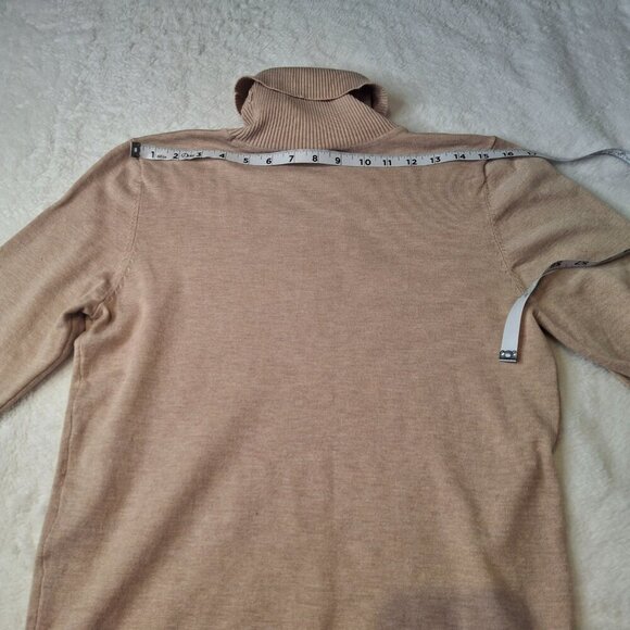 Calvin Klein Turtleneck Sweater Sz M Pullover Minimalist Neutral Preppy Classic - Picture 12 of 12